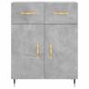 Highboard Concrete Grey - Stylish Engineered Wood Storage