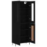 Highboard Black 69.5x34x180 cm - Stylish Engineered Wood Storage