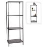 H&S Collection 3-tier Open Cabinet 45x30x130 cm Black Colour black Size 45 x 30 x 130 cm Quantity in Package 1 