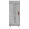 Stylish Highboard Grey Sonoma 34.5x34x180 cm | HipoMarket