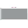 Patio Retractable Side Awning 200x500 cm - Stylish Grey Awning