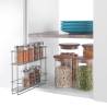 Metaltex 2-Tier Sliding Spice Rack - Organize Your Kitchen