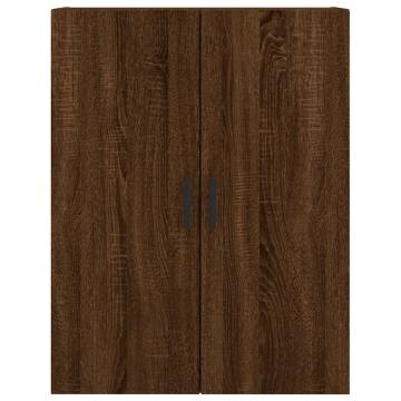 Elegant Highboard Brown Oak - 69.5x34x180 cm Engineered Wood