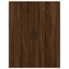 Elegant Highboard Brown Oak - 69.5x34x180 cm Engineered Wood