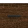 Elegant Highboard Brown Oak - 69.5x34x180 cm Engineered Wood