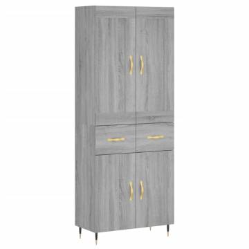 Highboard Grey Sonoma - Stylish Storage Solution | HipoMarket