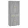 Highboard Grey Sonoma - Stylish Storage Solution | HipoMarket