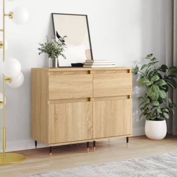 Trendy Sonoma Oak Sideboards - 2 pcs | Hipo Market