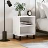 Bedside Cabinet White 40x30x50 cm Engineered Wood Colour white Quantity in Package 1 