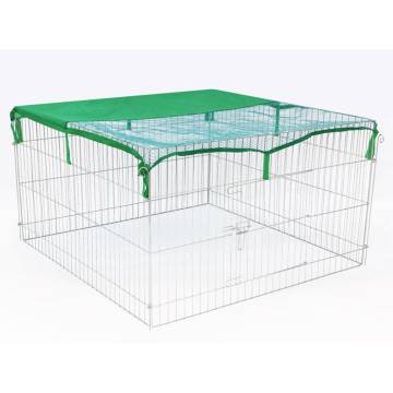 @Pet Outdoor Metal Pet Enclosure - Spacious & Safe 116x116x65 cm