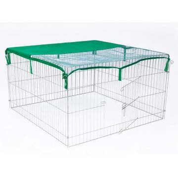 @Pet Outdoor Metal Pet Enclosure - Spacious & Safe 116x116x65 cm