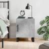 Bedside Cabinet Concrete Grey 40x40x50 cm Engineered Wood Colour concrete grey Quantity in Package 1 