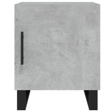 Modern Bedside Cabinet in Concrete Grey - 40x40x50 cm