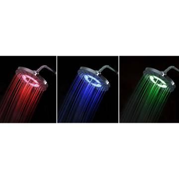 SCHÜTTE GALAXIS Overhead Shower Set with LED Lights - Chrome