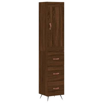 Elegant Highboard Brown Oak - Stylish Storage Solution