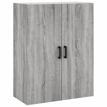 Stylish Highboard Grey Sonoma - Engineered Wood Storage Cabinet