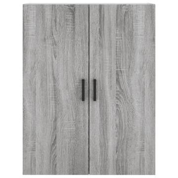 Stylish Highboard Grey Sonoma - Engineered Wood Storage Cabinet