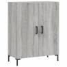 Stylish Highboard Grey Sonoma - Engineered Wood Storage Cabinet