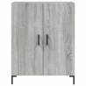 Stylish Highboard Grey Sonoma - Engineered Wood Storage Cabinet