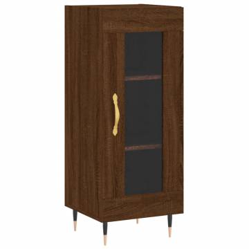 Stylish Highboard Brown Oak - Engineered Wood | Hipomarket