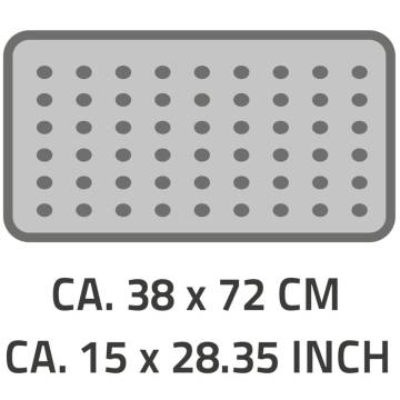 RIDDER Non-Slip Bath Mat Plattfuß 72x38 cm Grey | Hipomarket