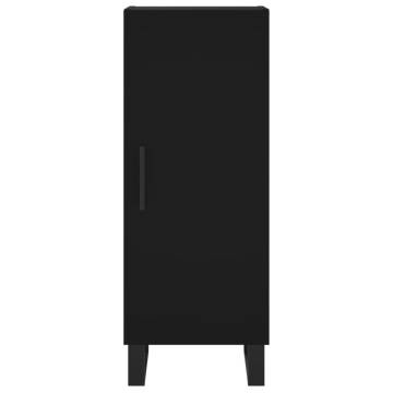 Elegant Highboard Black - 34.5x34x180 cm | Hipomarket