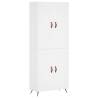 Highboard White 69.5x34x180 cm - Stylish Storage Solution