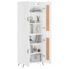 Highboard White 69.5x34x180 cm - Stylish Storage Solution