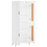 Highboard White 69.5x34x180 cm - Stylish Storage Solution