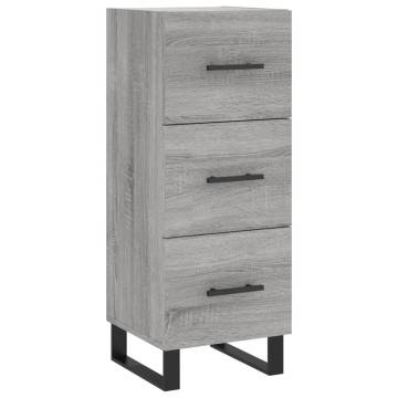 Stylish Highboard Grey Sonoma - 34.5x34x180 cm | Hipo Market