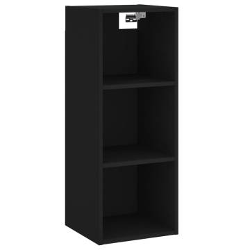 Stylish Highboard Black 34.5x32.5x180 cm | HipoMarket