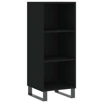 Stylish Highboard Black 34.5x32.5x180 cm | HipoMarket