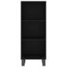 Stylish Highboard Black 34.5x32.5x180 cm | HipoMarket