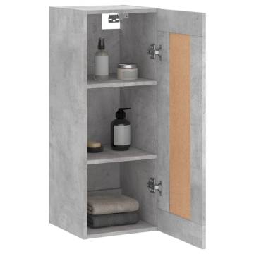 Wall Mounted Cabinet in Concrete Grey - Stylish & Functional