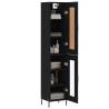 Stylish Highboard Black 34.5x34x180 cm - Hipomarket