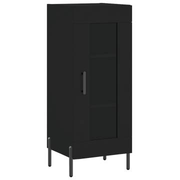 Stylish Highboard Black 34.5x34x180 cm - Hipomarket