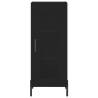 Stylish Highboard Black 34.5x34x180 cm - Hipomarket