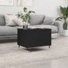 Coffee Table Black 60x44.5x45 cm Engineered Wood Colour black Quantity in Package 1 