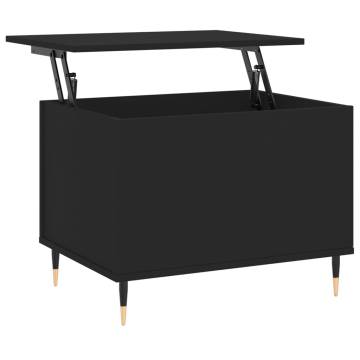 Elegant Black Coffee Table | 60x44.5 cm | Hipomarket