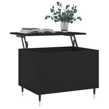 Elegant Black Coffee Table | 60x44.5 cm | Hipomarket