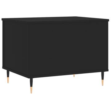 Elegant Black Coffee Table | 60x44.5 cm | Hipomarket