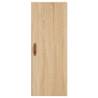 Stylish Highboard Sonoma Oak - 34.5x34x180 cm Engineered Wood