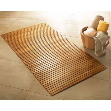 Kleine Wolke Bath Rug Bambus 60x115 cm - Brown