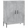 Stylish Highboard in Concrete Grey - 69.5x34x180 cm