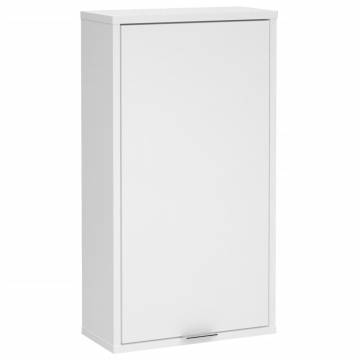 FMD Wall-Mounted Bathroom Cabinet - White 36.8x17.1x67.3 cm