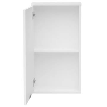 FMD Wall-Mounted Bathroom Cabinet - White 36.8x17.1x67.3 cm