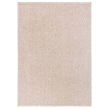 Elegant Dark Beige Short Pile Rug 240x340 cm | HipoMarket