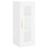 Stylish Highboard White 34.5x34x180 cm - HipoMarket UK