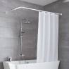 Kleine Wolke Universal Shower Curtain Rod - 3 Sizes - White