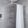 Kleine Wolke Universal Shower Curtain Rod - 3 Sizes - White